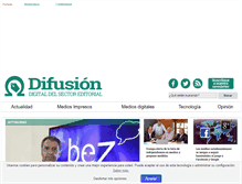 Tablet Screenshot of difusion.com.es